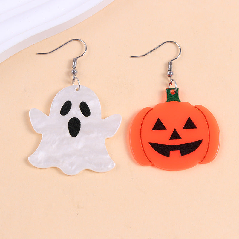 Wholesale Halloween Series Acrylic Earrings Cartoon Spider Personalized Earrings