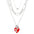 Wholesale love rose gothic flower heart shaped Valentine's Day clavicle necklace
