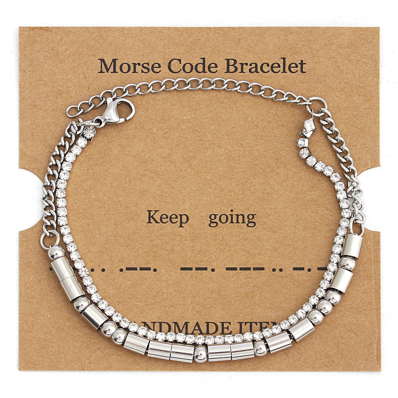 Bracelet en acier inoxydable à double couche à double couche à double couche à double couche à double couche