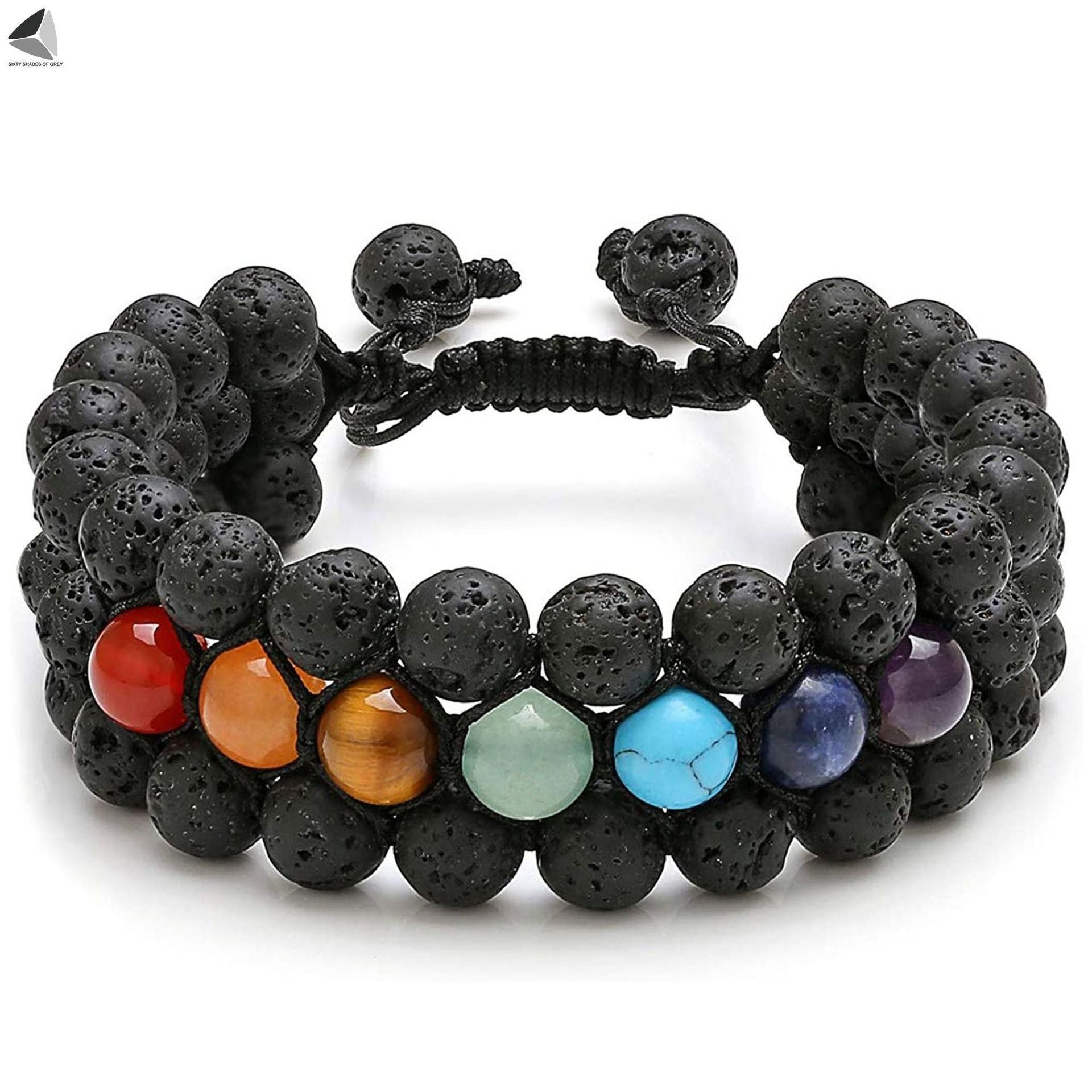 Wholesale Natural Tiger Eye &  Hematite Double Row Bracelet,  Handmade Unisex Everyday Gift Jewelry