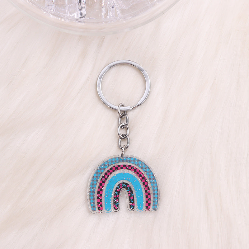 Wholesale Rainbow Acrylic Keychain