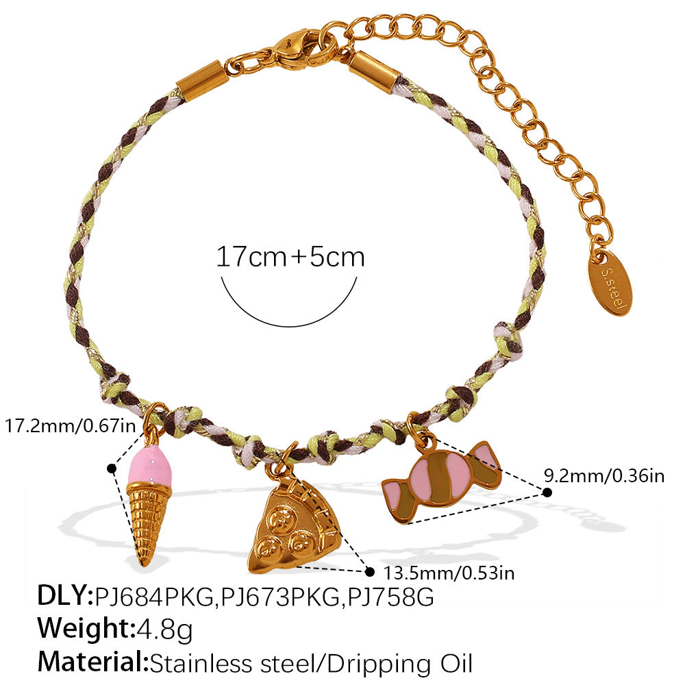 Wholesale DIY pendant knotted rope bracelet colorfast ocean-themed pendant necklace jewelry
