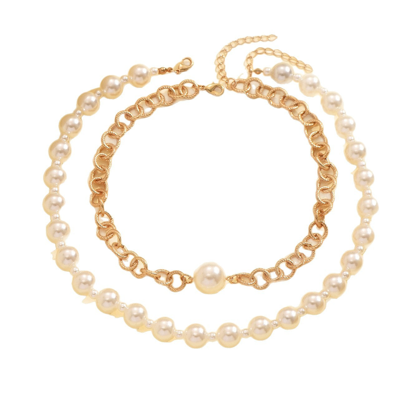 Wholesale  Multi-Layer Metal Clavicle Chain Necklace