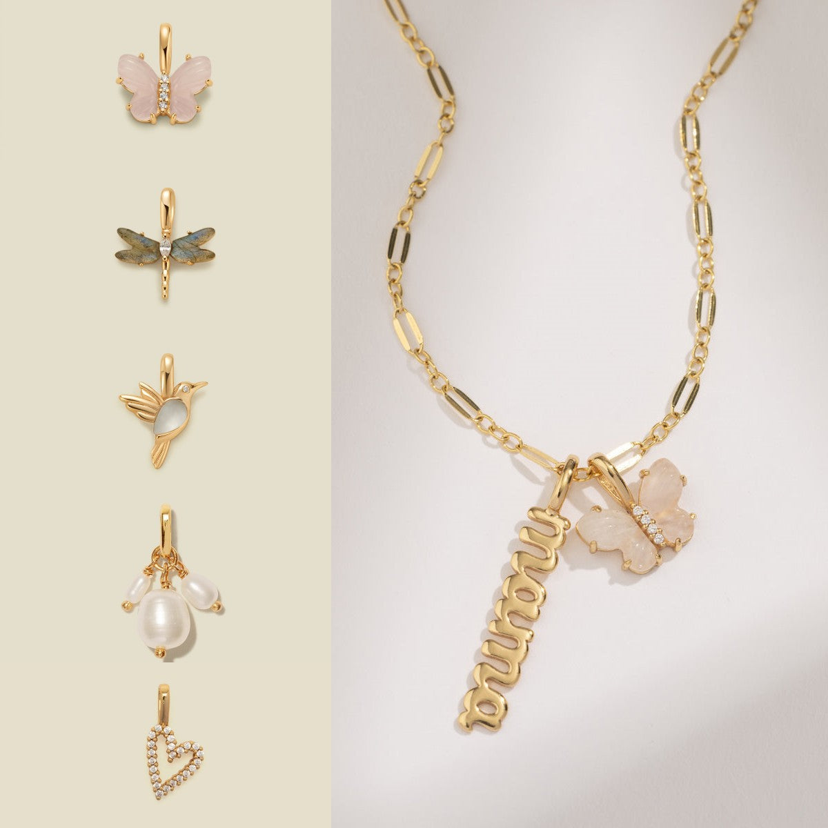 Wholesale  pendant boots cowboy hat butterfly pendant necklace