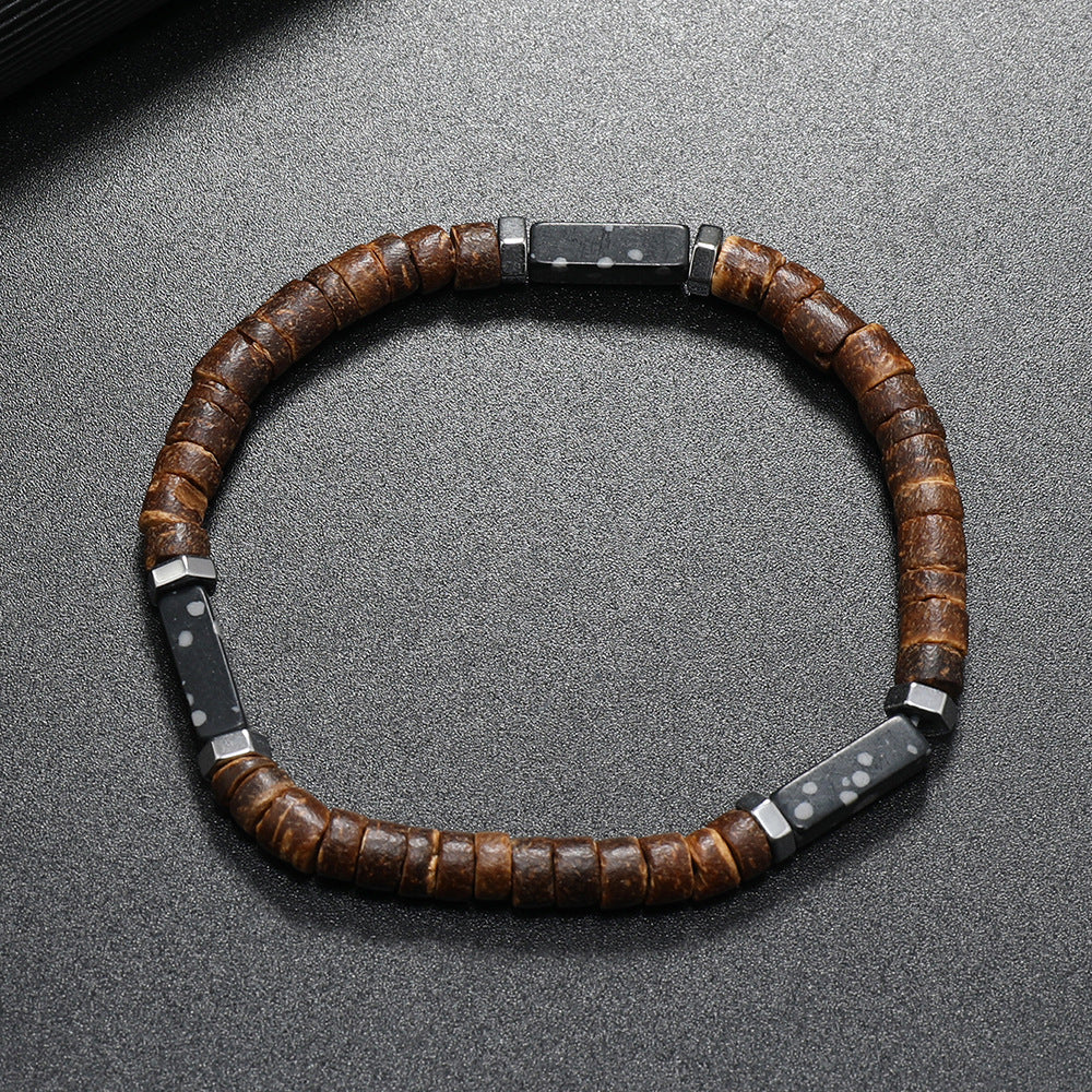 Wholesale Retro Ethnic Multi Layer nut Shell Bead Bracelet Unisex Fashion Hand Jewelry Casual Gift For Everyday Wear