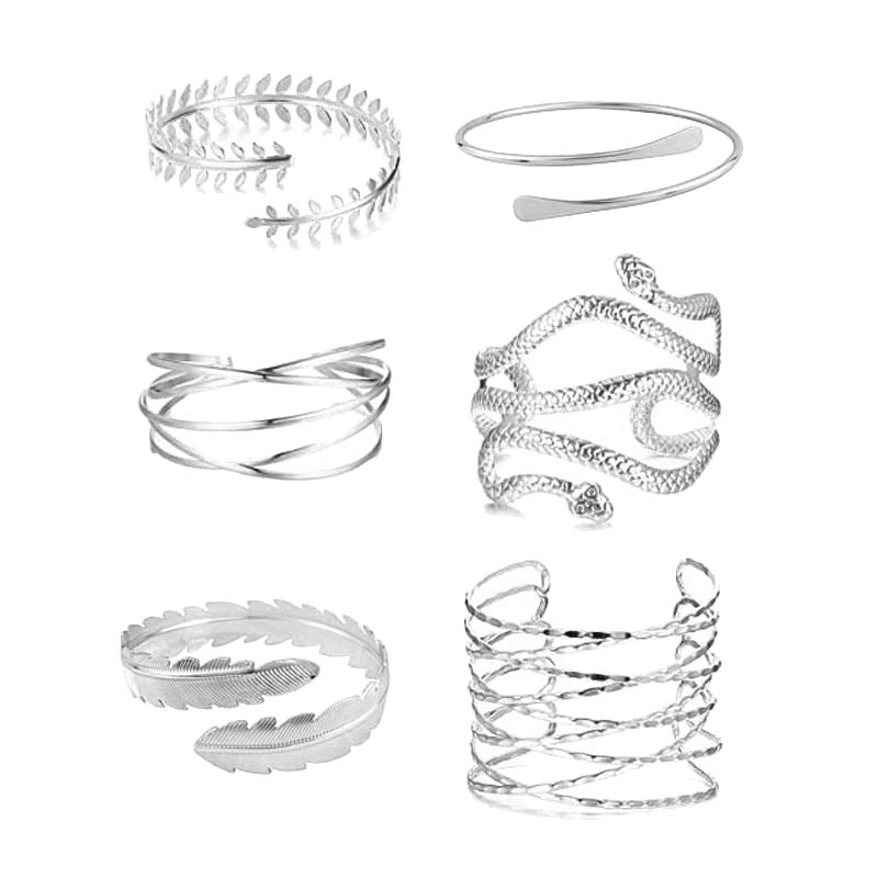 Wholesale exaggerated arm bracelet hollow personality arm ring mesh metal bracelet