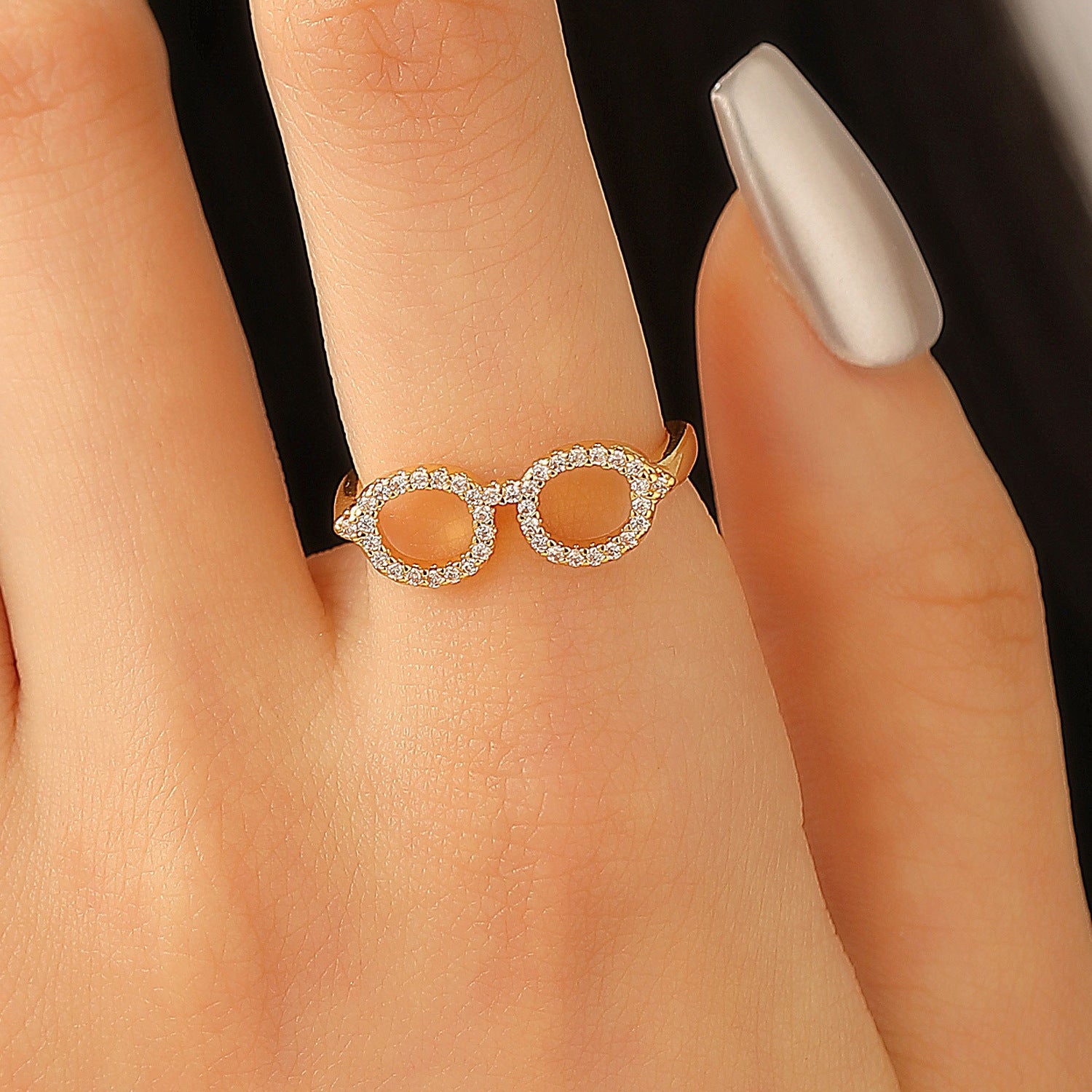 Wholesale love open Small Gold Watch Couple  Ring