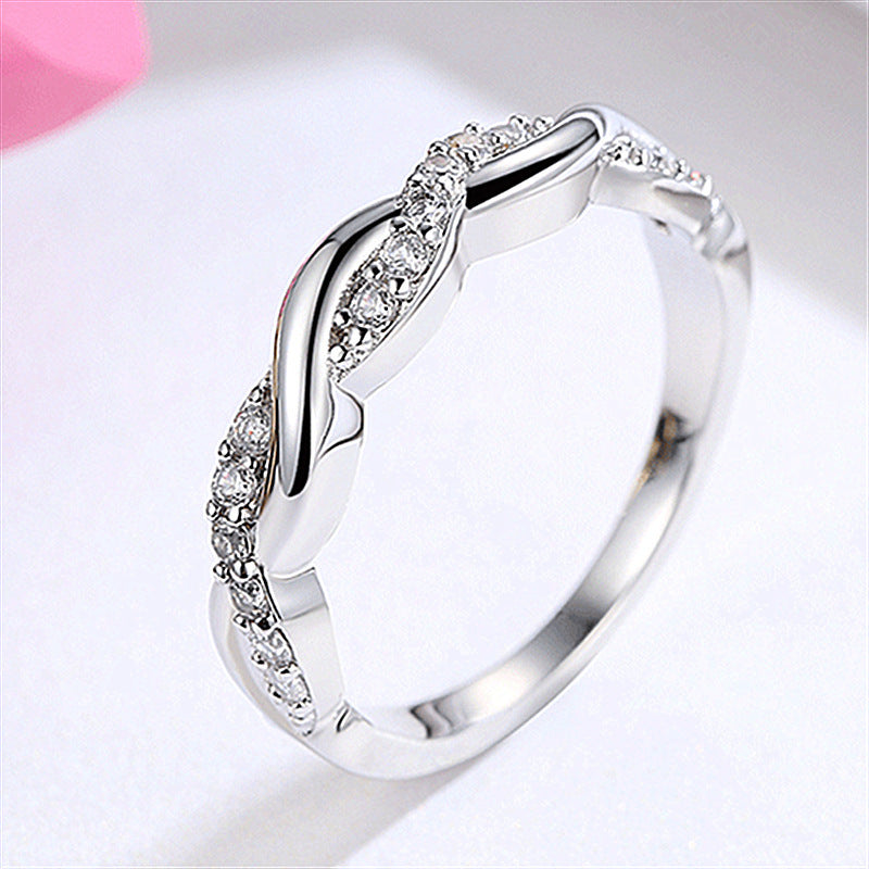 Wholesale s925 Sterling Silver Twist Ring