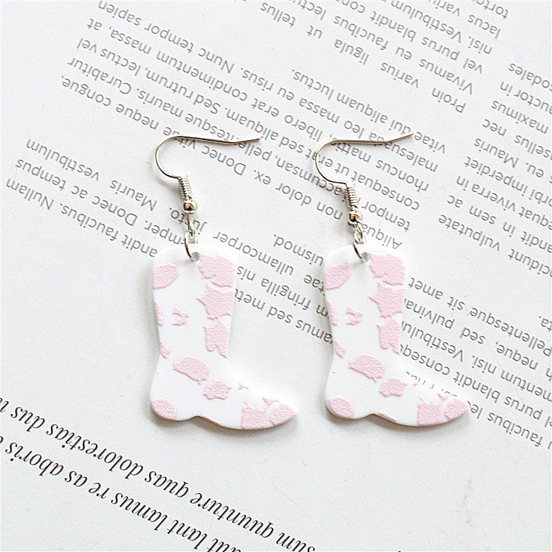 Wholesale Exaggerated Fun Acrylic Magic Mushroom Earrings ACC-ES-XN025