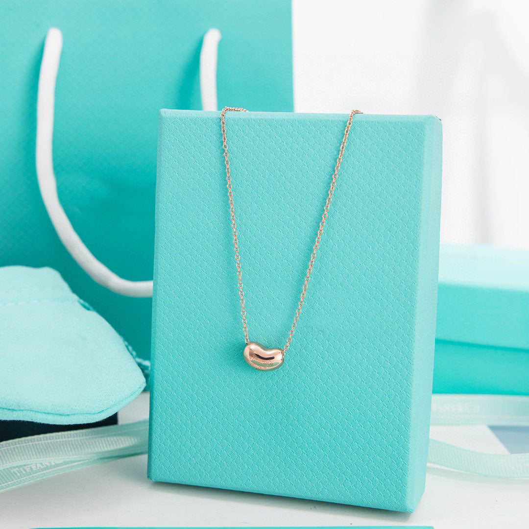 Wholesale  925 Sterling Silver Acacia Bean Silver Bean Necklace