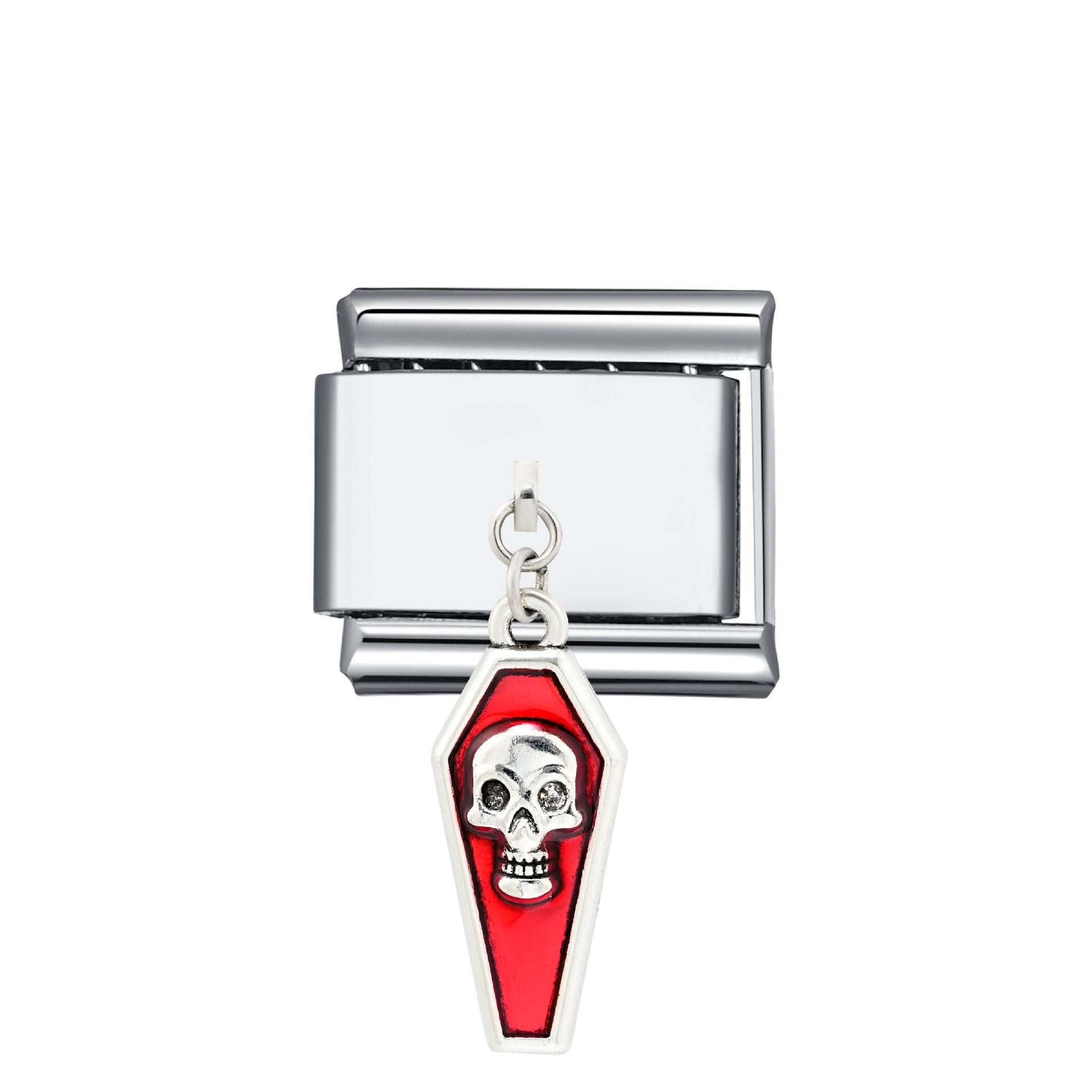 Großhandel italienisches Charmearmband 9mm DIY Spleißen dunkler Stahl mit Edelstahl mit komponierbarem Armband