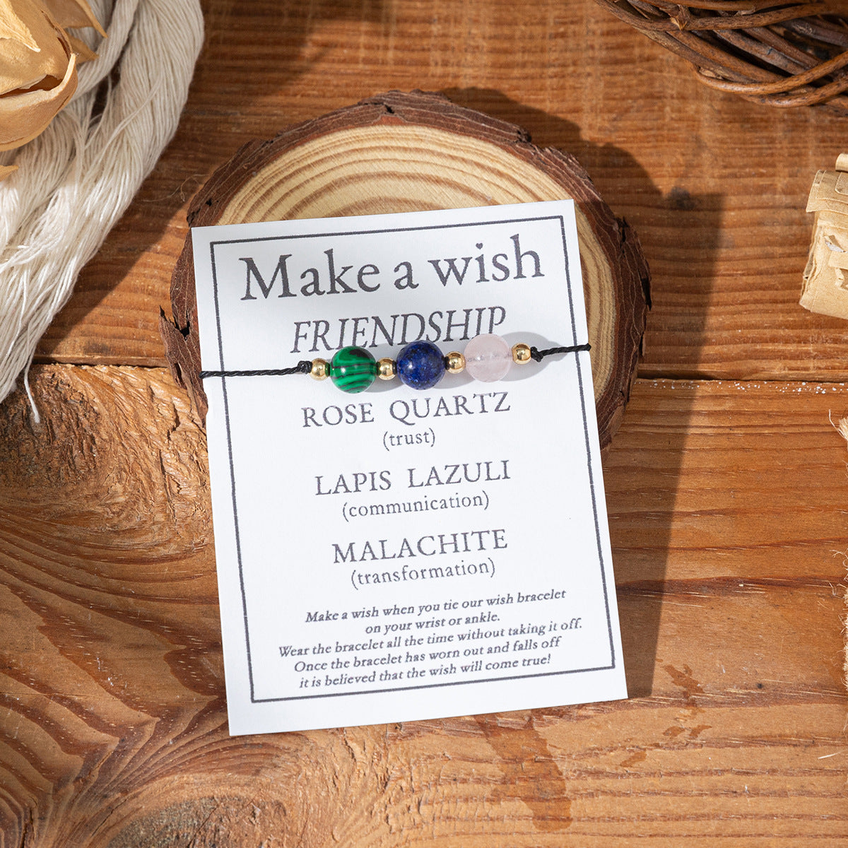 Bracciale di benedizione in pietra naturale all'ingrosso