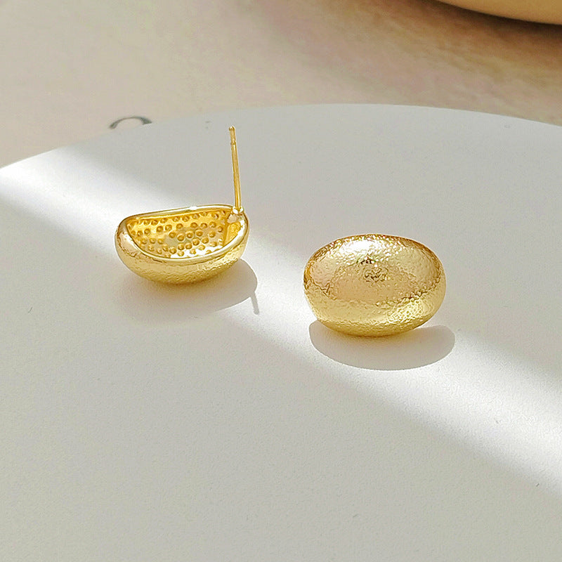 Wholesale Pearl Earrings  Silver Needle Copper Plated Gold Earrings