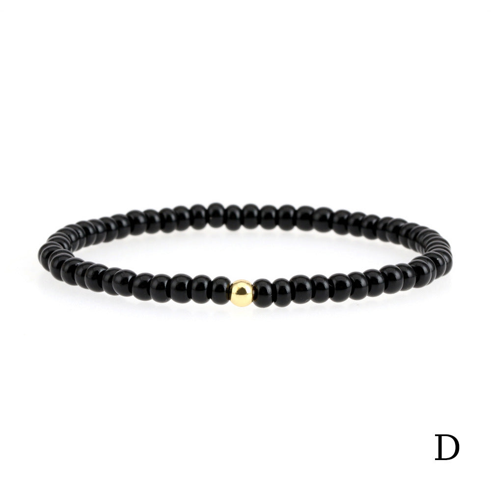 Wholesale Colorful Preciosa Czech imported glass bead bracelet handmade elastic jewelry