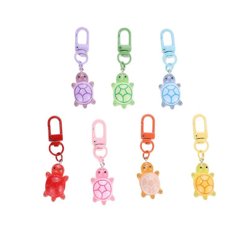 Wholesale Turtle Keychain Luminous Color Keychains