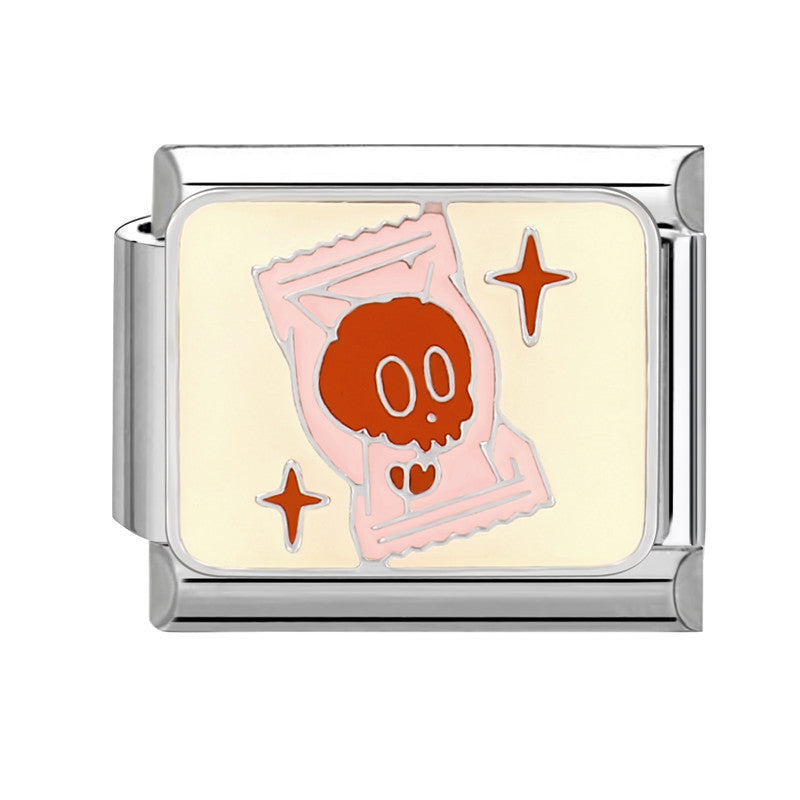 Wholesale Italian Beaded Bracelet 9mm DIY Splicing Removable Cat Candy Planet Series Titanium Steel Combinable Bracelet