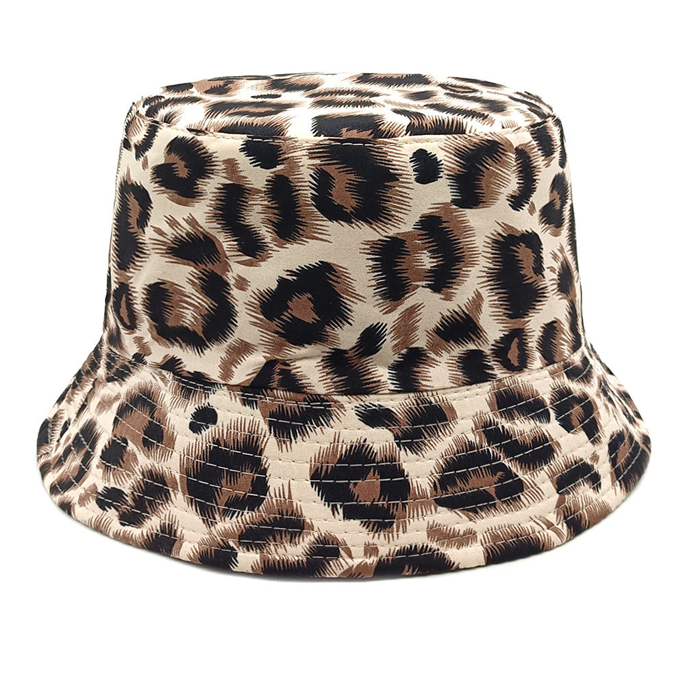 Wholesale  leopard print  basin hat bucket hat
