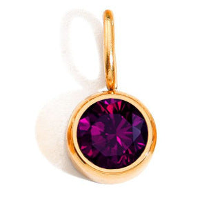 Wholesale Stainless steel birthday stone letter pendant