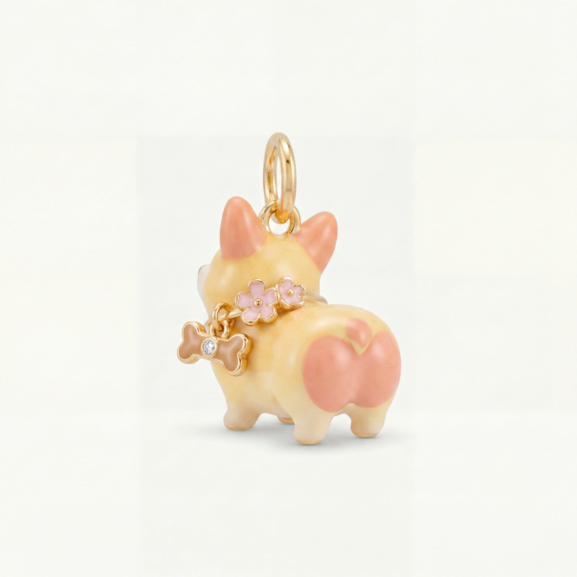Wholesale Copper Enamel Animal Pendant Charm Cute Lamb Panda Rabbit DIY Jewelry Accessory