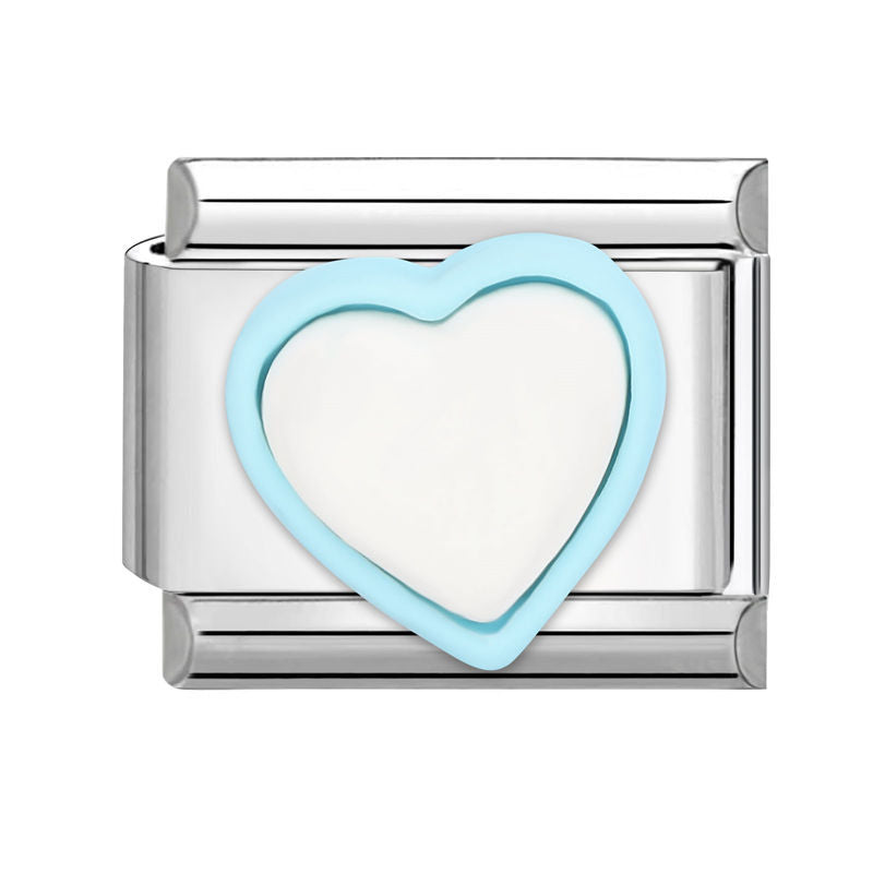 Wholesale  Italian modular bracelet 9mm DIY splicing detachable stainless steel letter flower combinable bracelet