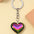 Wholesale 3D three-dimensional glass love keychain