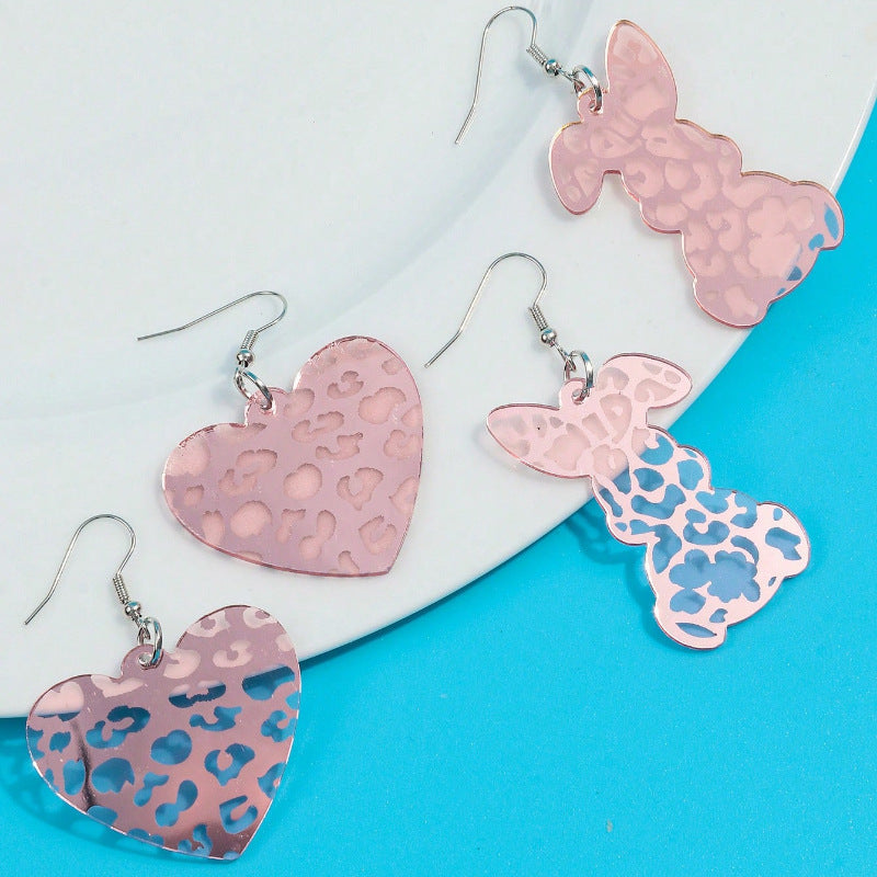 Wholesale Easter Cute Bunny Acrylic Earrings