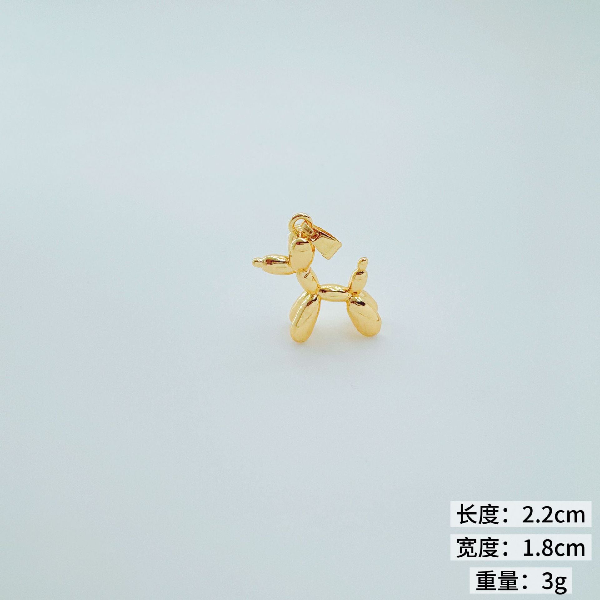 Wholesale Trendy Cute Dog Pendant Necklace Gold Plated Copper Fashion Accessory