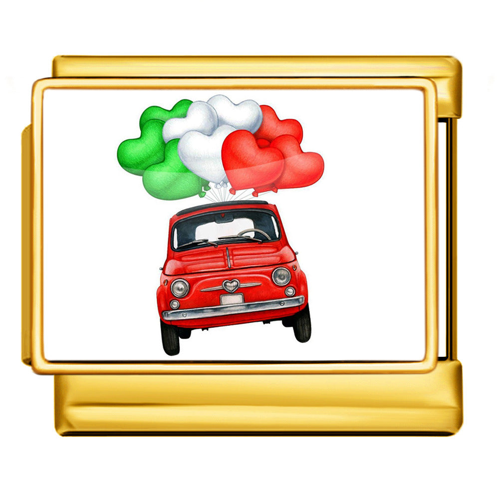 Wholesale Italian Charm Bracelet 9mm DIY  Image Printing  Creative Stainless Steel Composable Bracelet