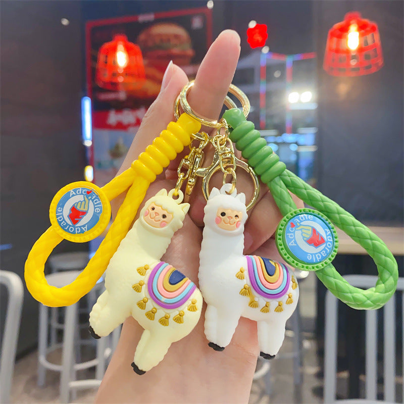 Wholesale Cute Cartoon Alpaca Keychain