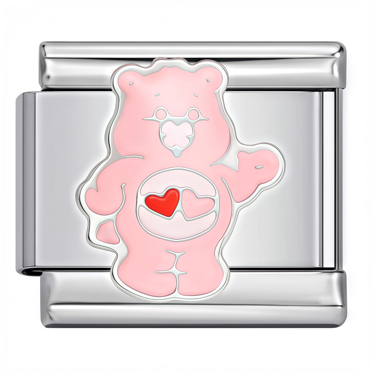 Wholesale Stainless Steel Bear Pattern DIY Elastic Bracelet - Trendy Jewelry Accessory