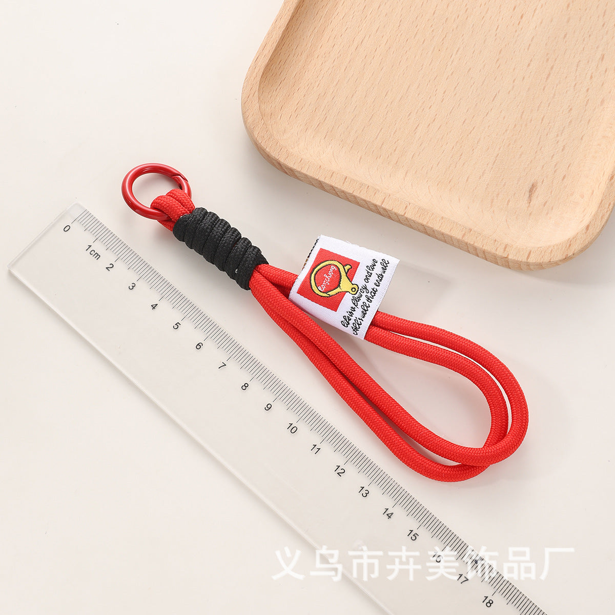 Wholesale Contrast color  wrist strap keychain