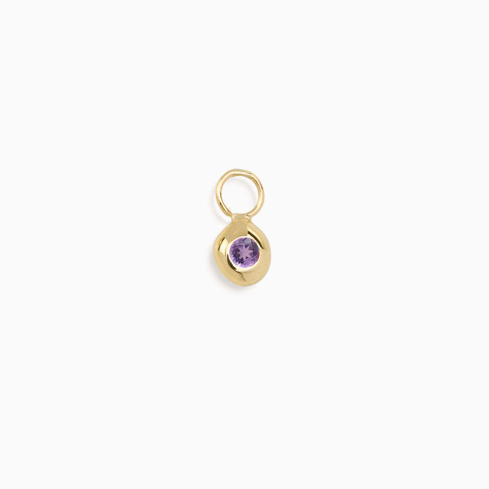 Wholesale Stainless steel electroplated with 18K gold 12 birthstone adjustable pendant