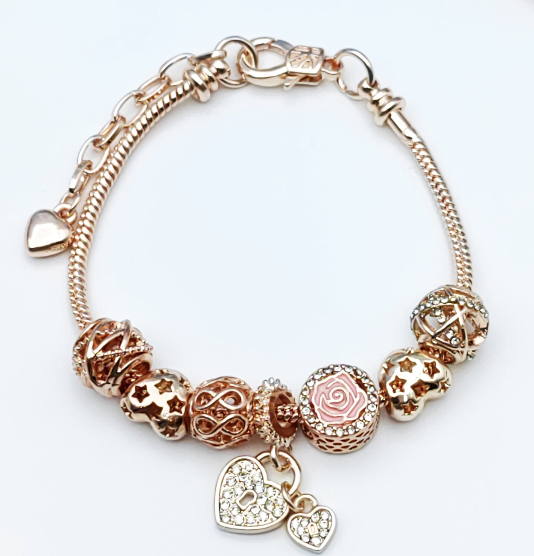 Wholesale Crystal Dream Catcher Flower Love Bracelet Beaded Bracelet ACC-BT-Mindin002