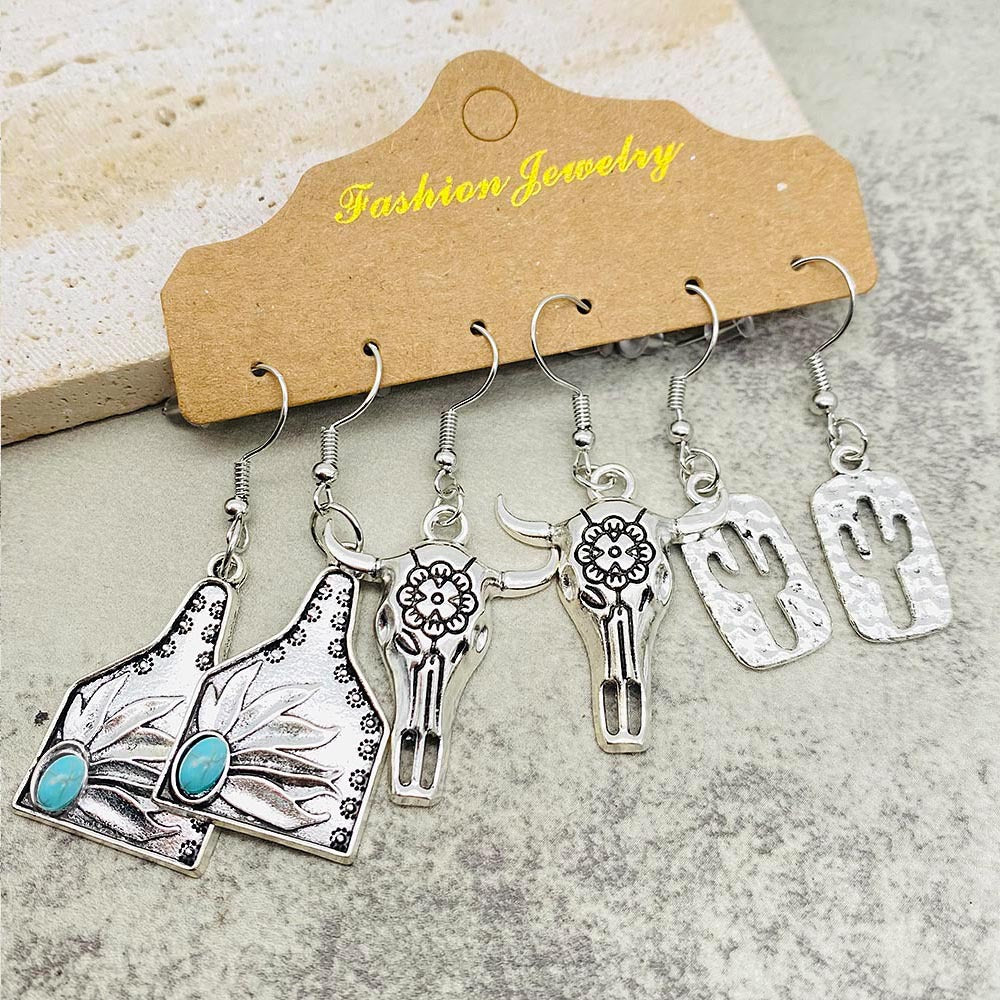 Wholesale Western Cowboy Series Earring Set