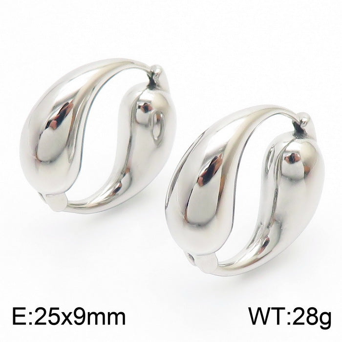 Wholesale Titanium Steel Earrings O-ring Earrings ACC-ES-RuiMasi001