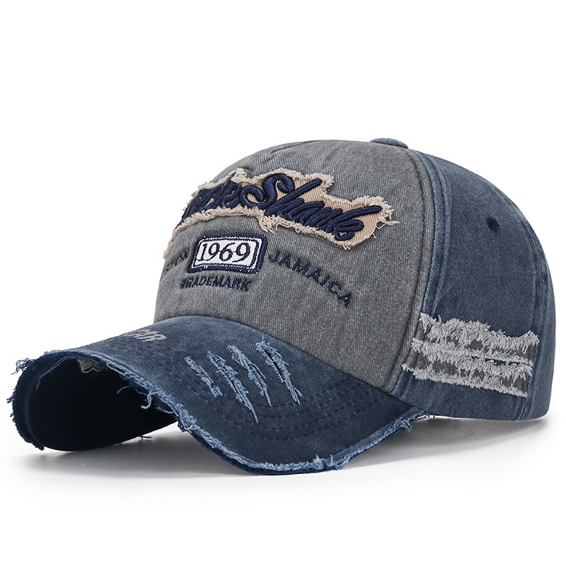 Wholesale Ripped Washed Distressed Embroidered Baseball Cap Hat ACC-HT-ChenGuan006