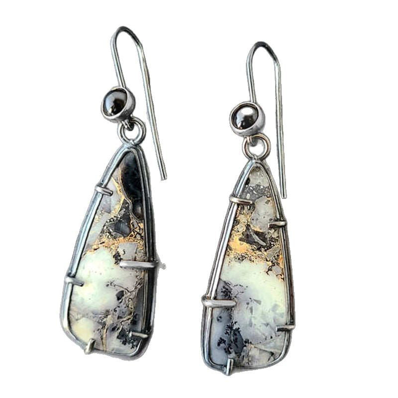 Wholesale Retro Geometric Enamel Distinctive Earrings