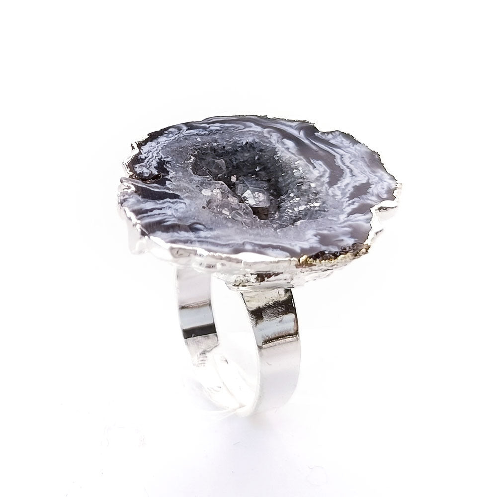 Wholesale Natural  Crystal hole ring