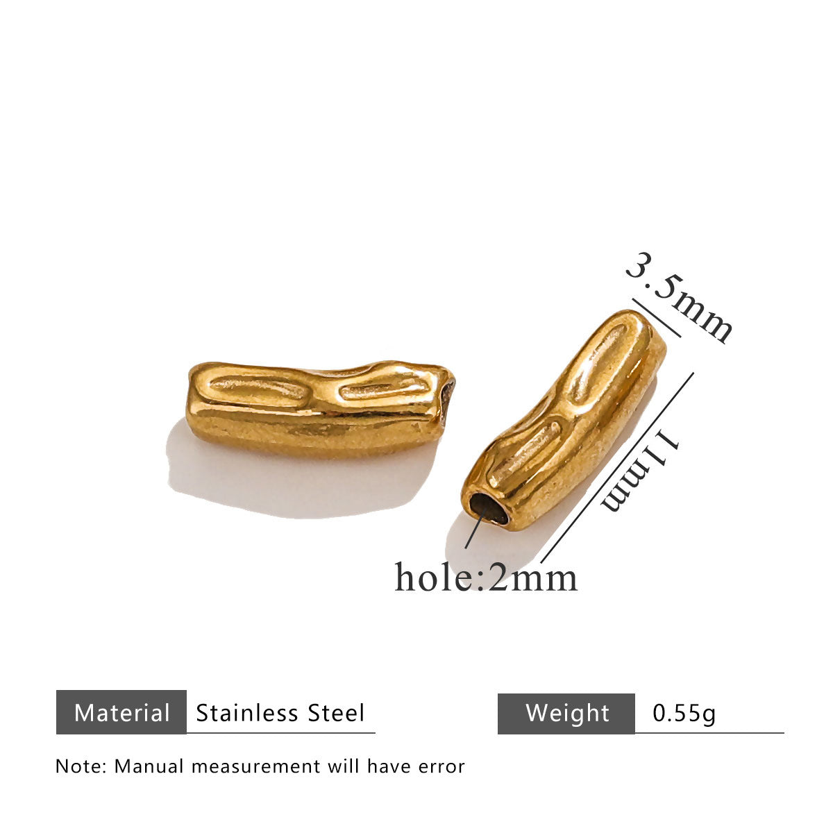 Wholesale 20pcs/pack stainless steel baroque wind beads