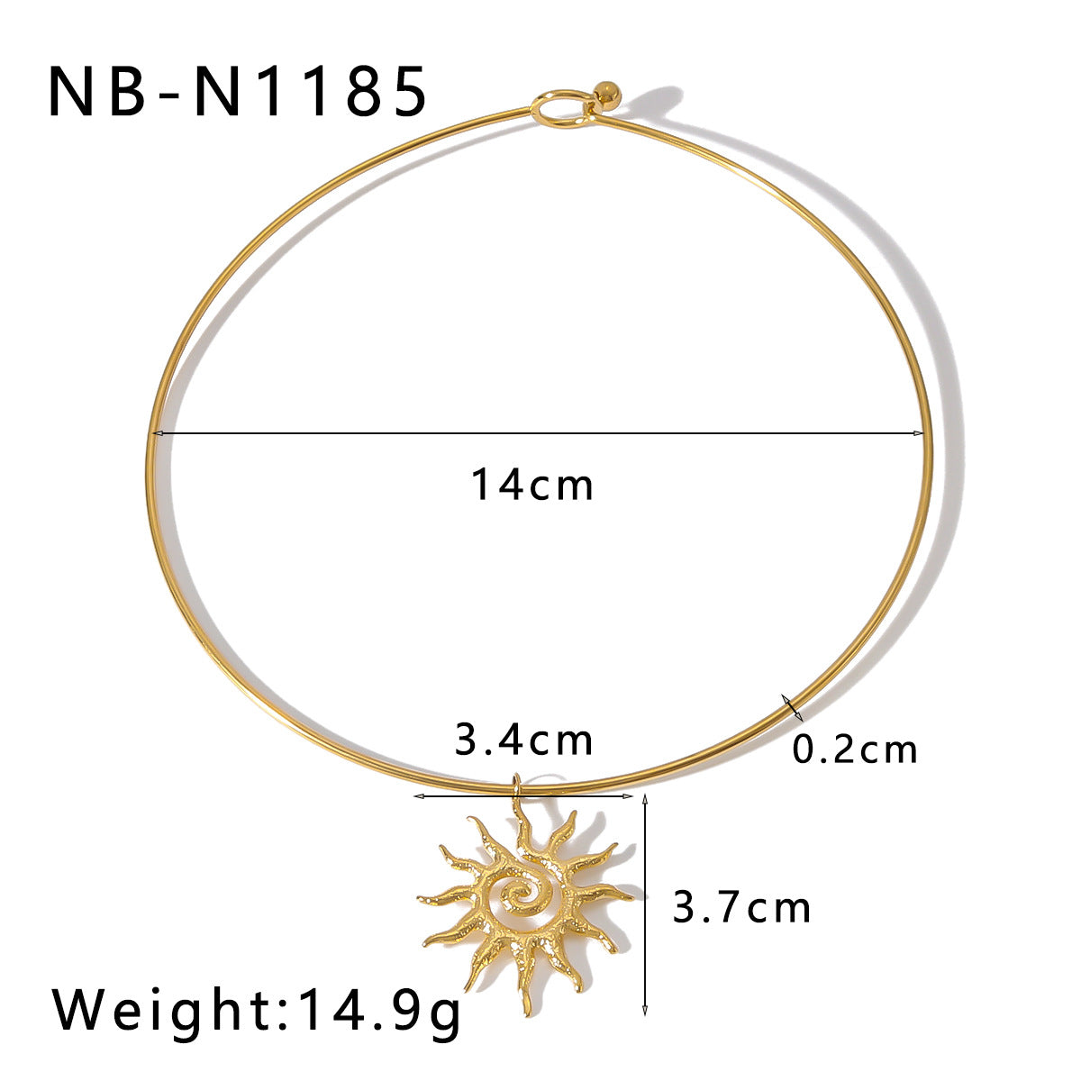 Wholesale  Stainless Steel Plated 18K Gold Collar Wavy Sunflower Bow Pearl Necklace