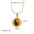 Wholesale  yellow tiger stone series stainless steel necklace
