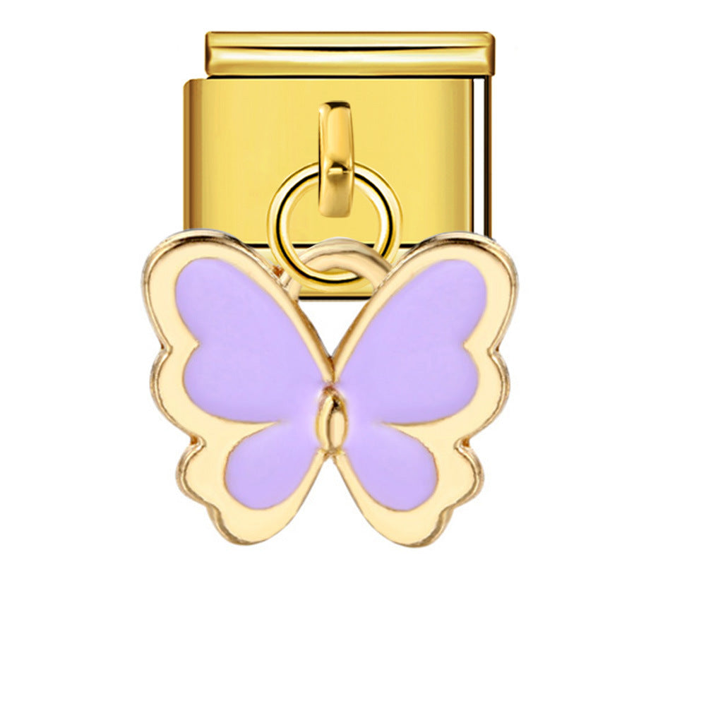 Wholesale  Italian Charm Bracelet 9mm DIY hook style Creative Stainless Steel Composable Bracelet