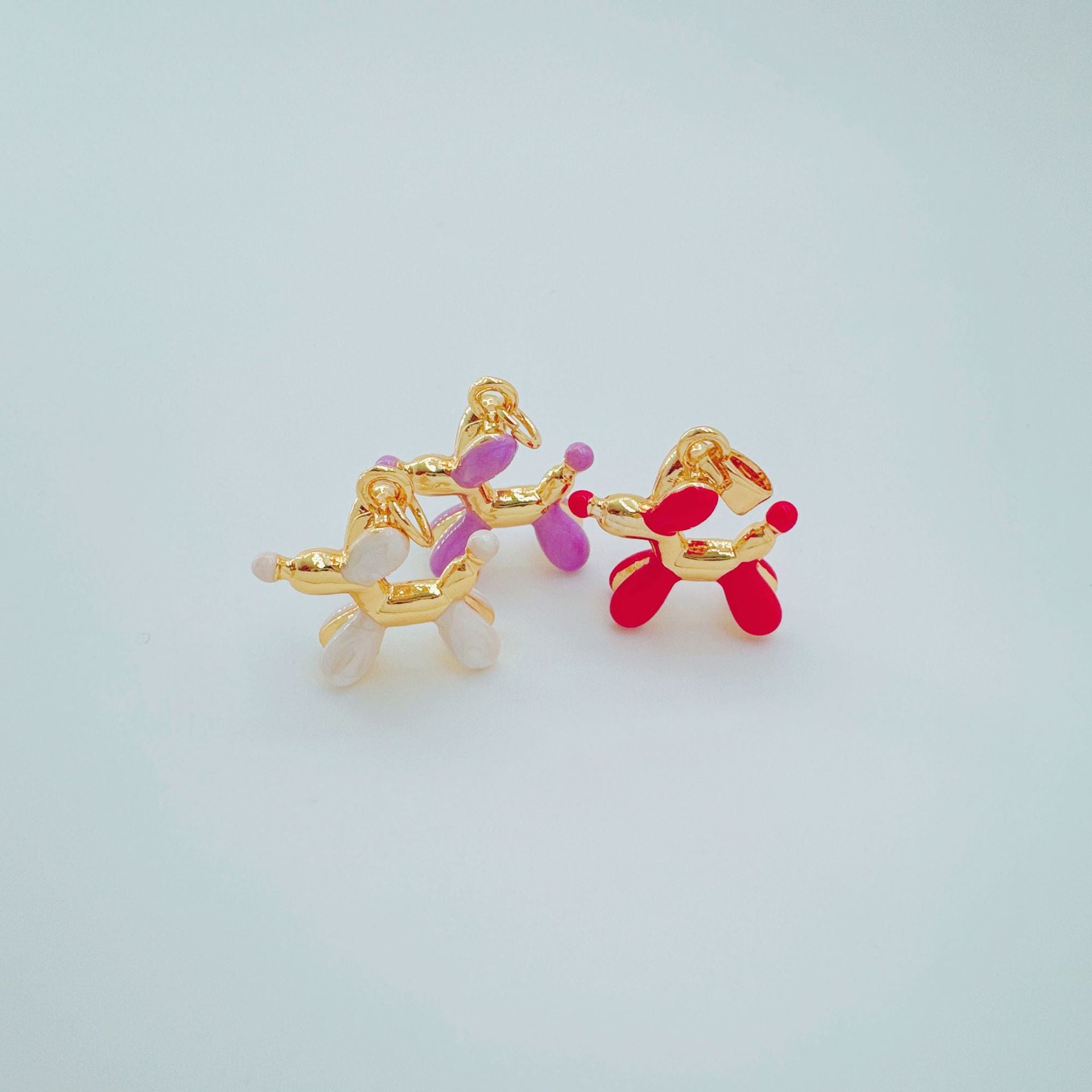 Wholesale Trendy Cute Dog Pendant Necklace Gold Plated Copper Fashion Accessory