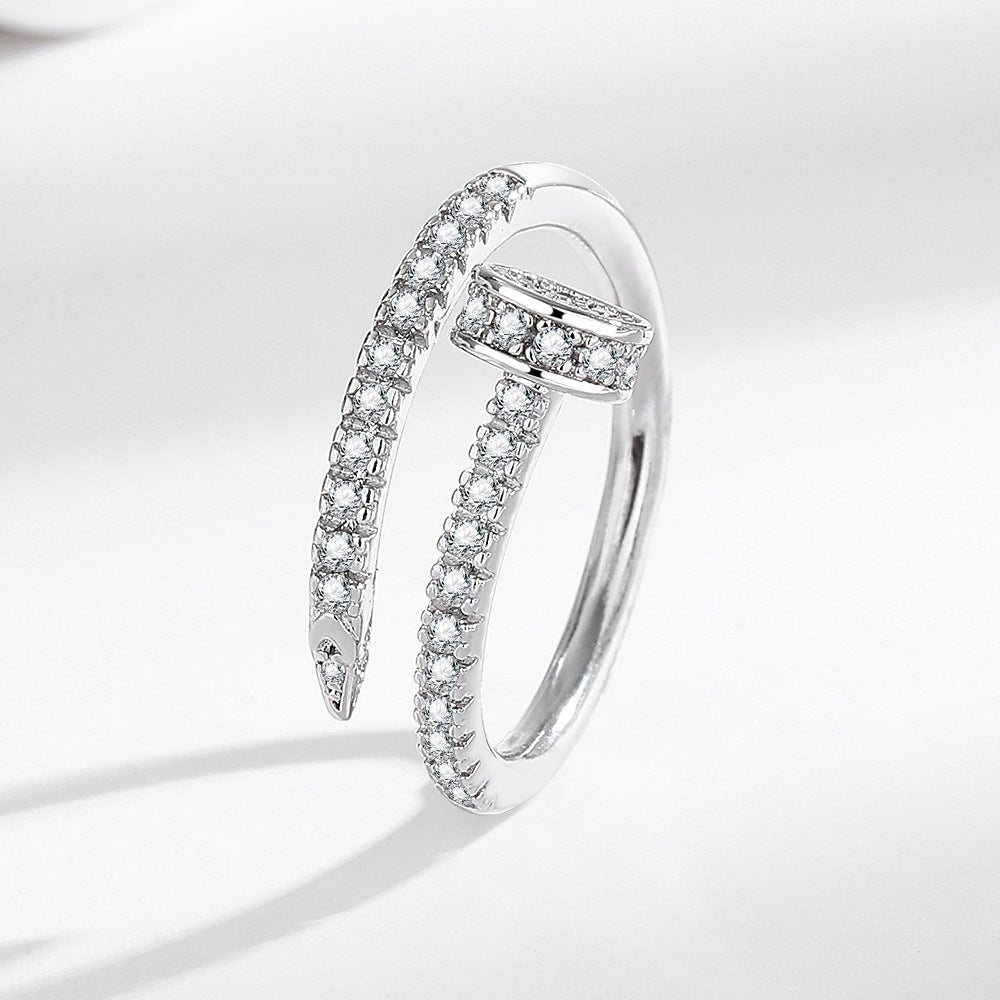 Wholesale All-match Trendy Diamond Rings with Luxurious Temperament ACC-RS-MeiLi001