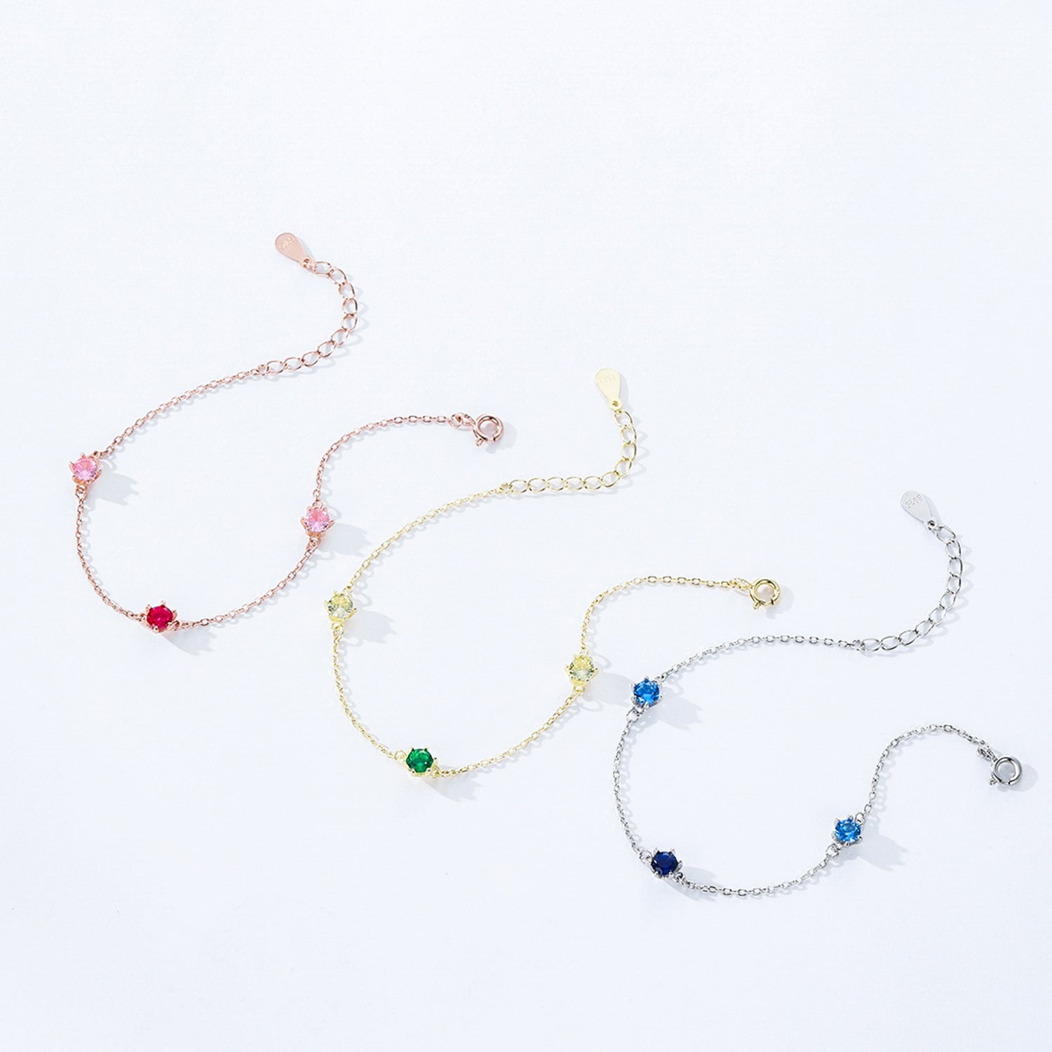 Wholesale  S925 Color Treasure Sterling Silver Bracelet