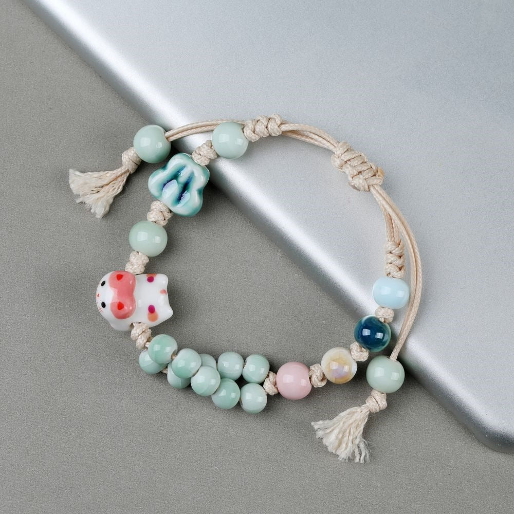 Wholesale Ceramic Bone Porcelain Bead Bracelet ACC-BT-YXH005