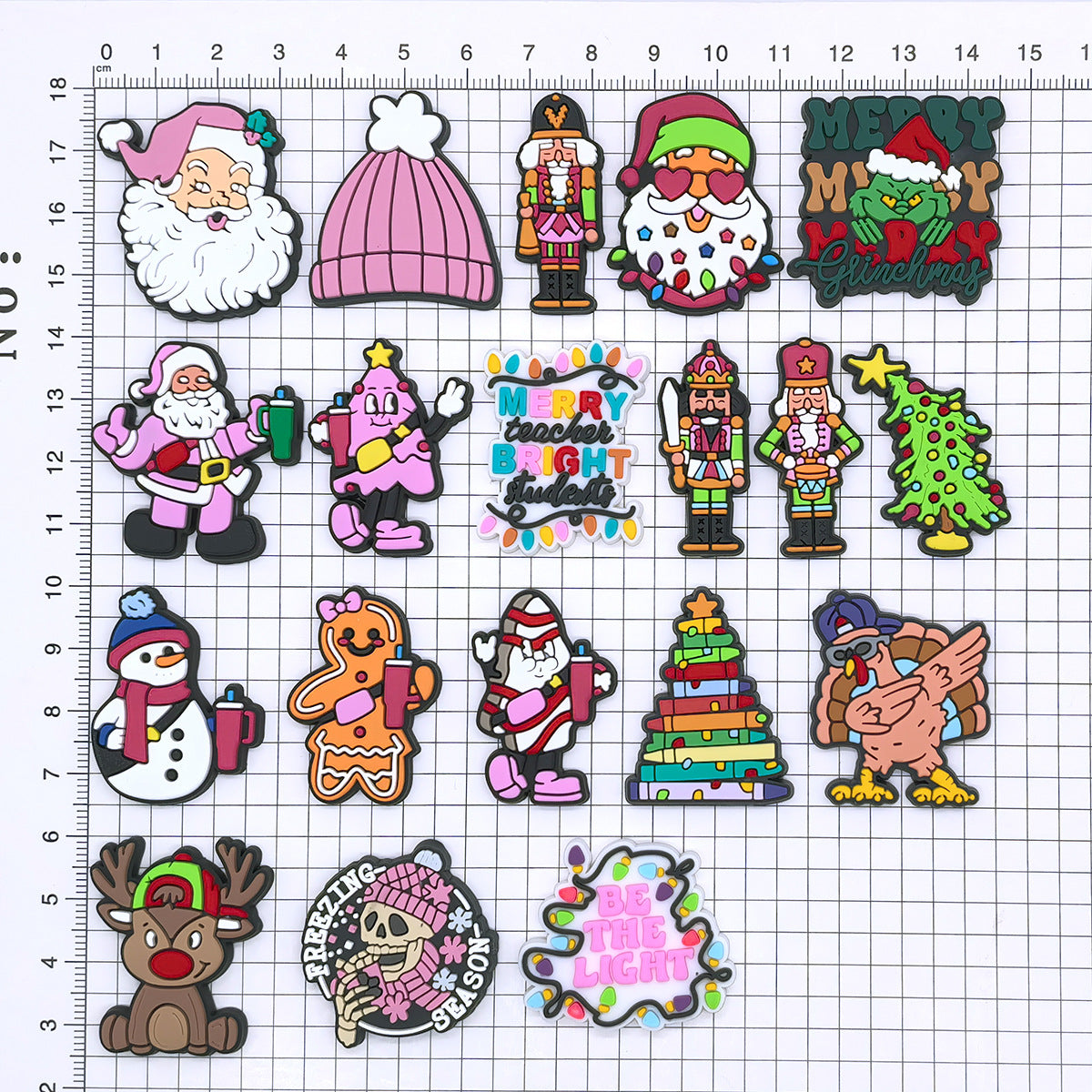 Wholesale Random 100pcs Cartoon Christmas Series Shoes Accessories Shoes Charms