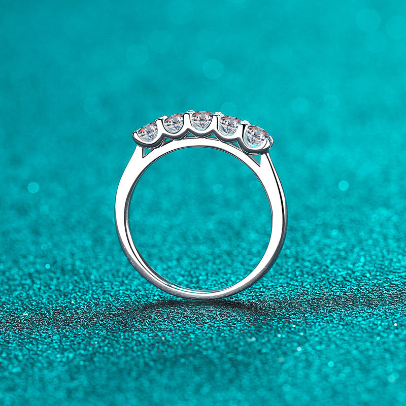 Wholesale Inlaid Moissanite Engagement Silver Ring