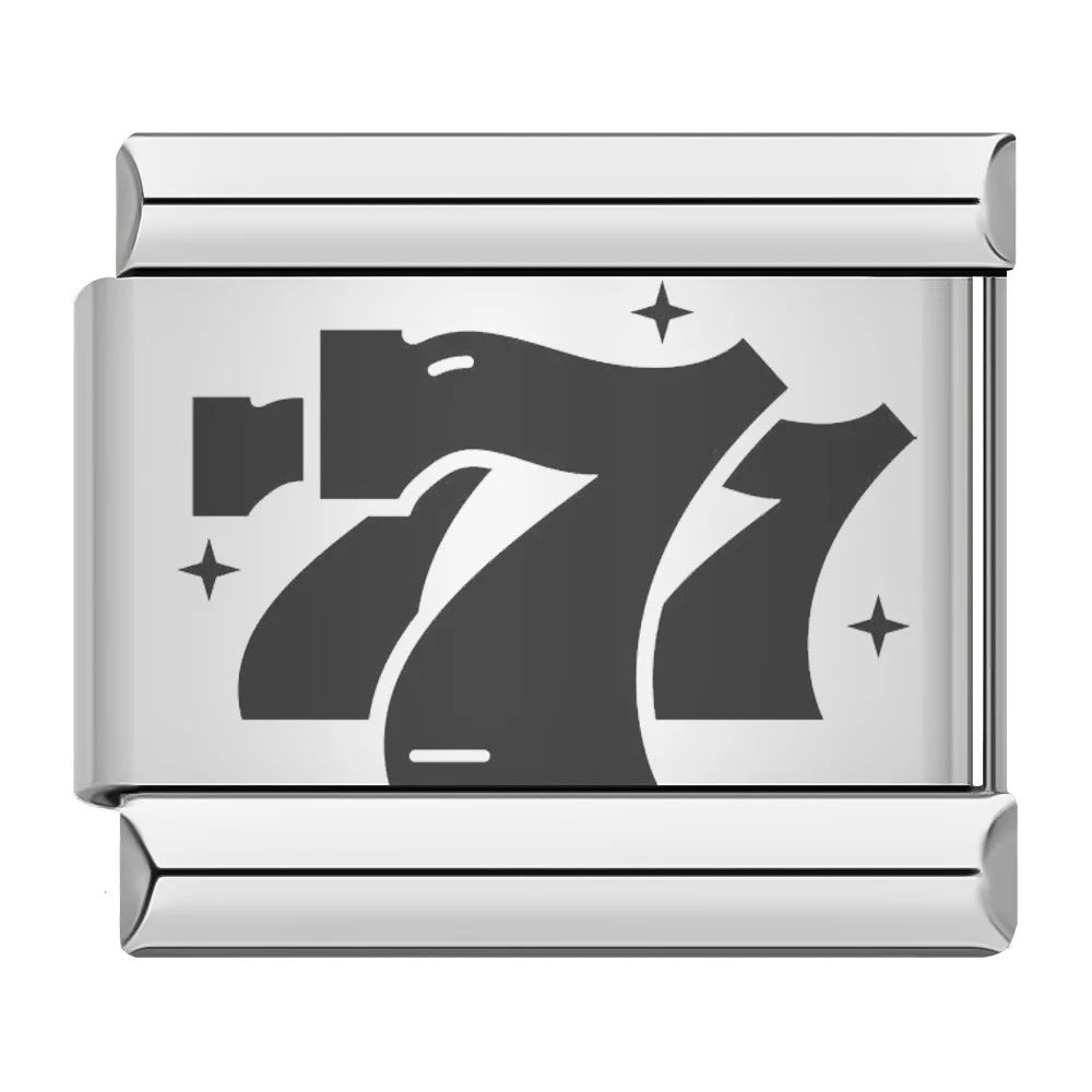 Wholesale Italian Charm Bracelet 9mm DIY hat and backpack pattern  Creative Stainless Steel Composable Bracelet