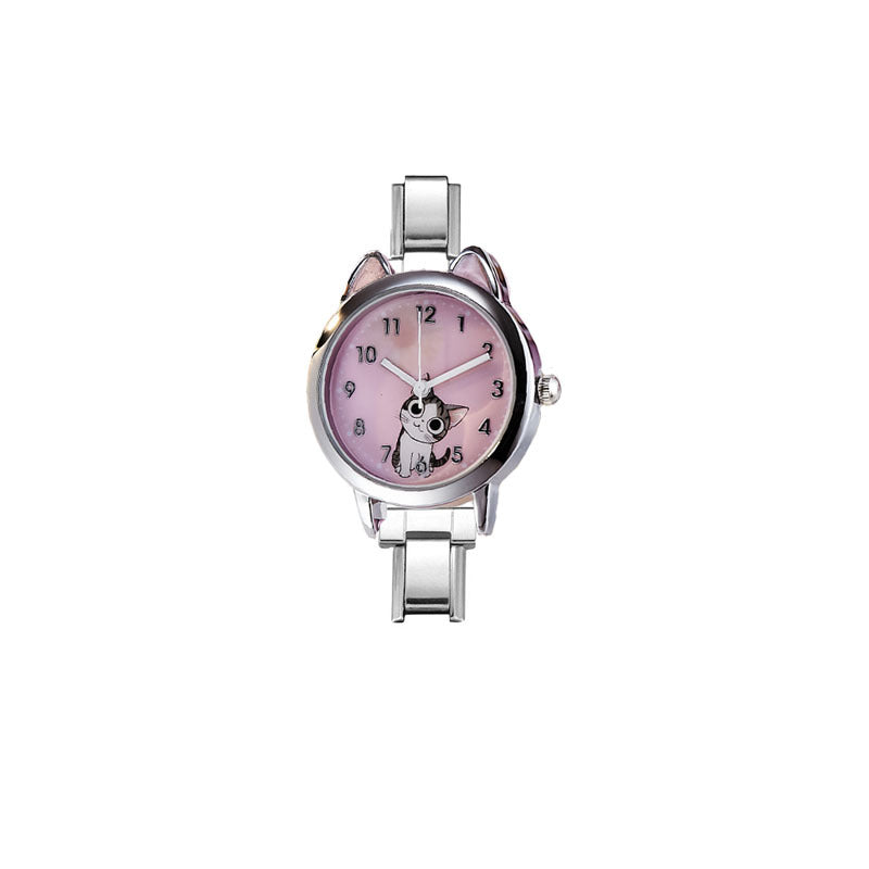 Wholesale Cross-Border Cat Cat Italy Module Fashion Module Watch Stainless Steel Strap Ins Style Unisex Versatile Quartz Watch